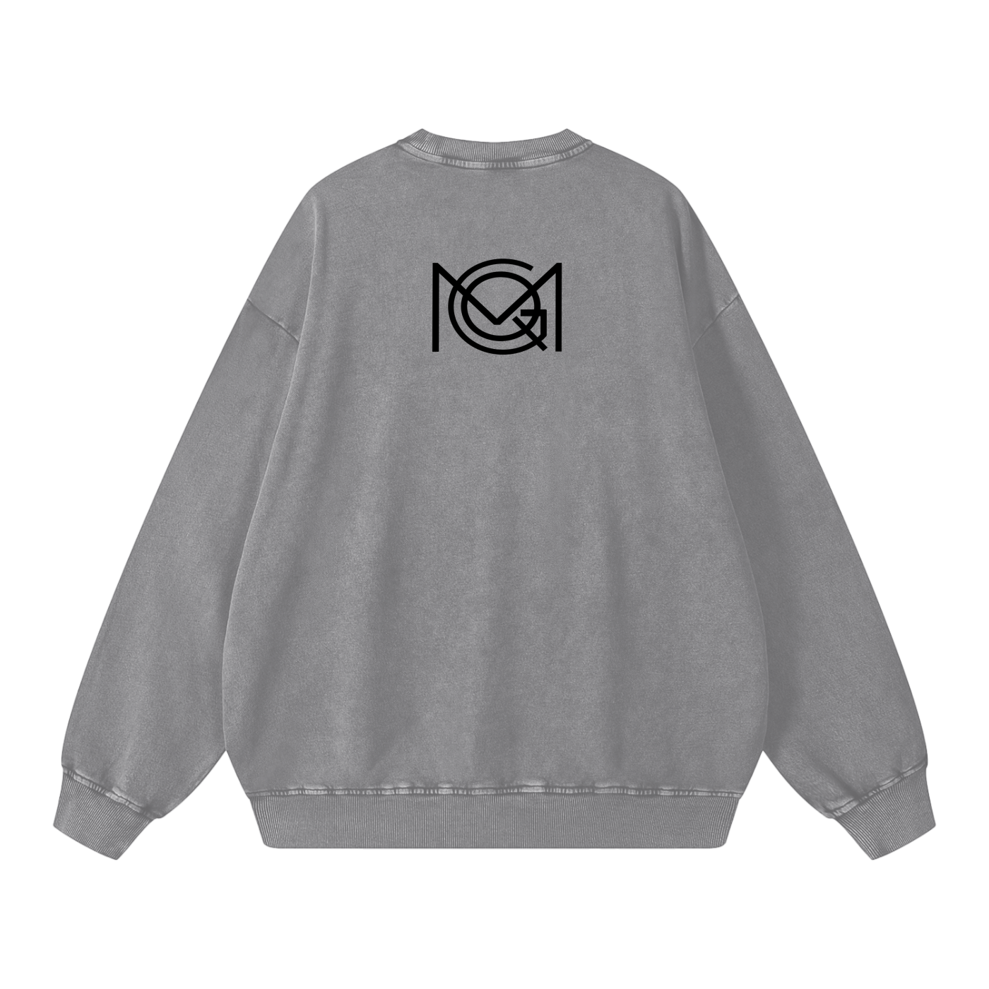 MGQ Acid Wash Oversize Sweatshirt - 360 GSM
