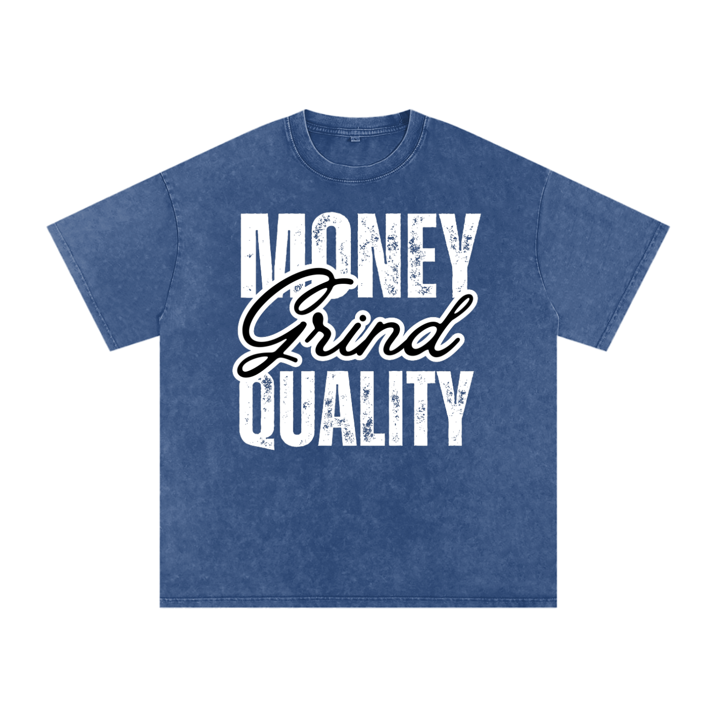MGQ Acid Wash Oversize T-Shirt (Dream Blue)