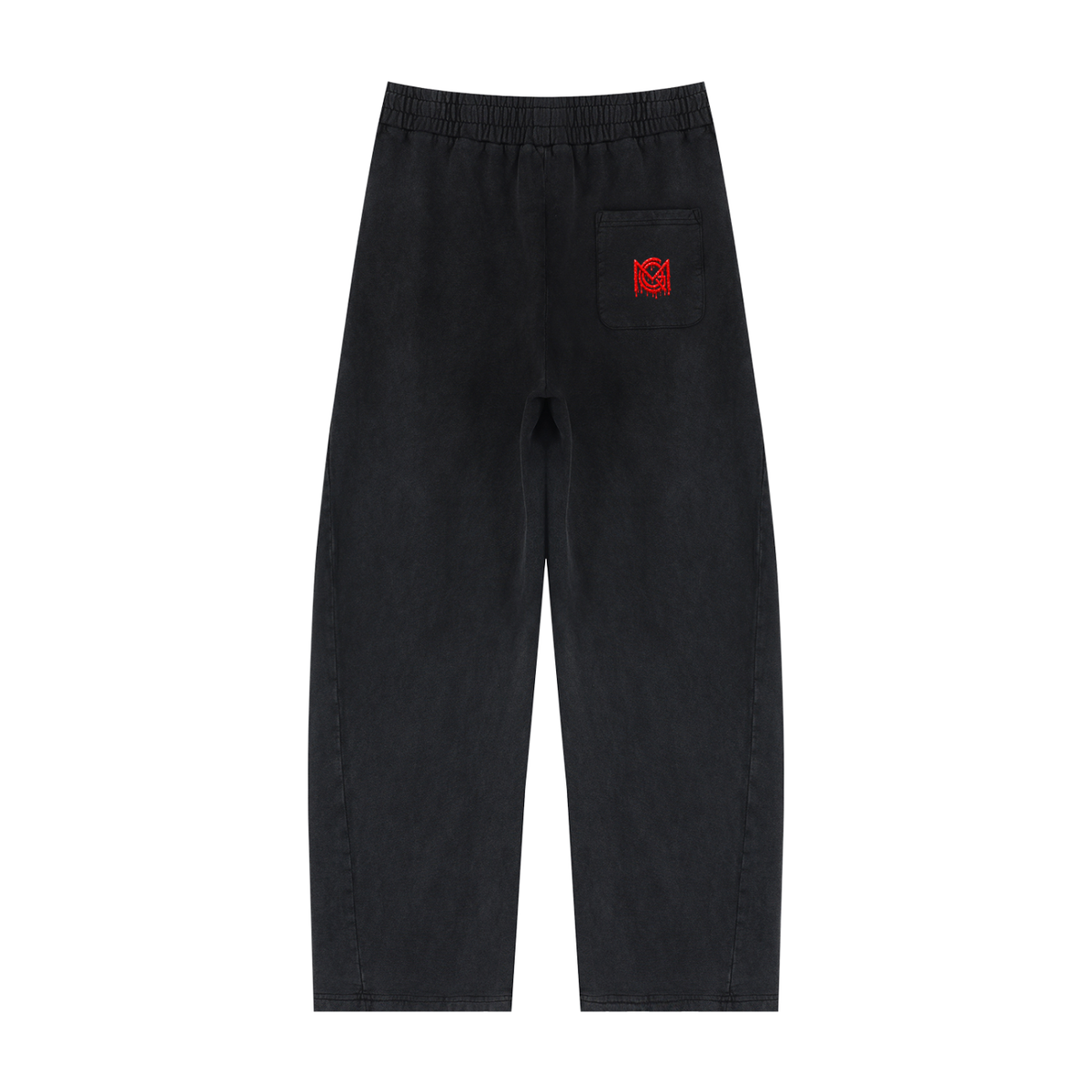 MGQ Unisex Mineral Wash Barrel Sweatpants
