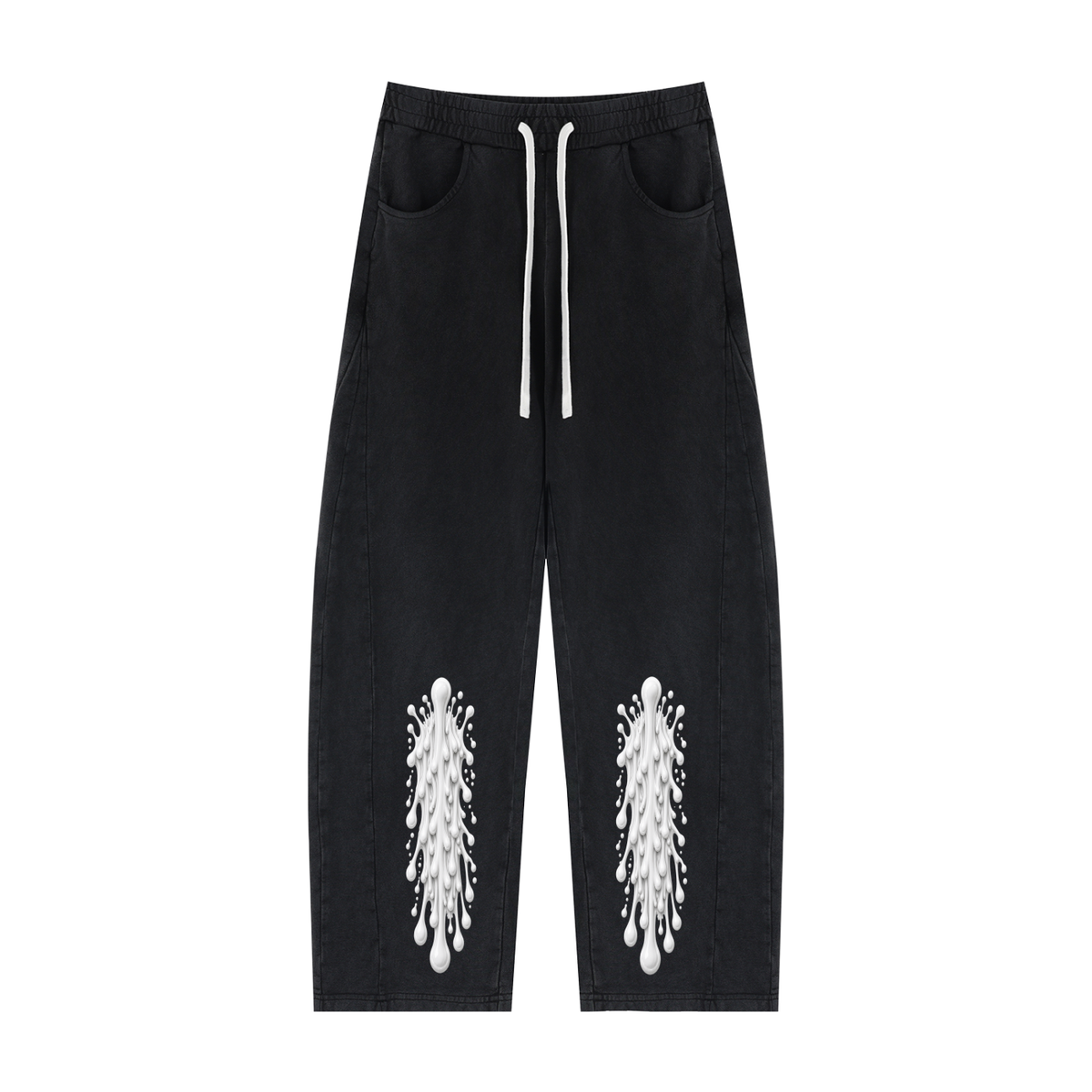 MGQ Unisex Mineral Wash Barrel Sweatpants