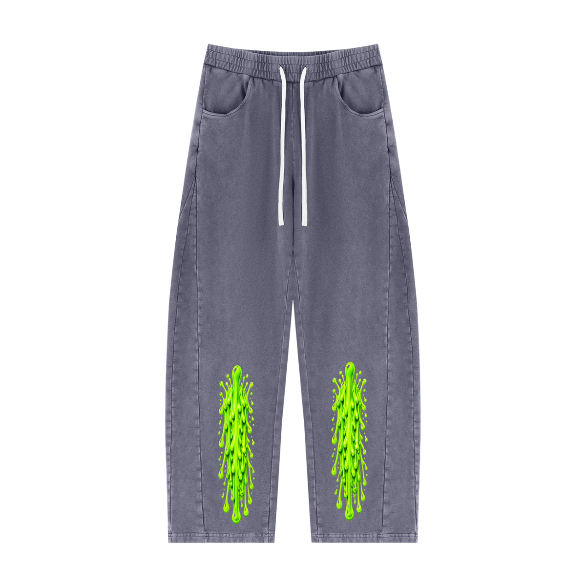 MGQ Unisex Mineral Wash Barrel Sweatpants