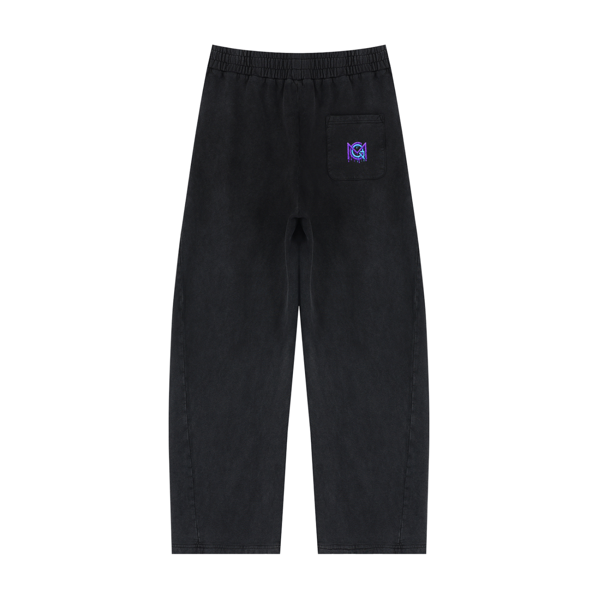 MGQ Unisex Mineral Wash Barrel Sweatpants