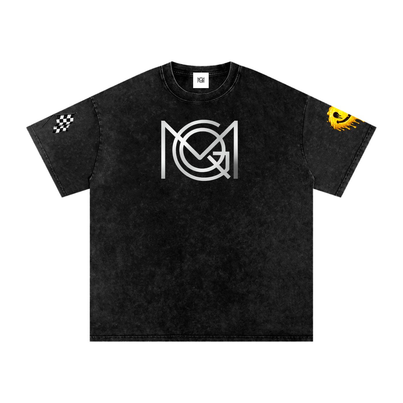 MGQ Acid Wash Oversize T-Shirt - 250 GSM
