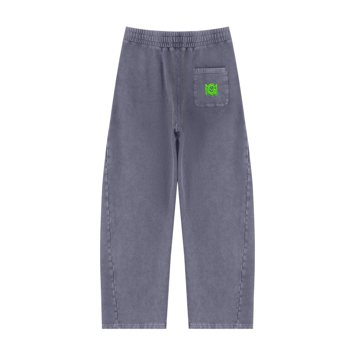 MGQ Unisex Mineral Wash Barrel Sweatpants