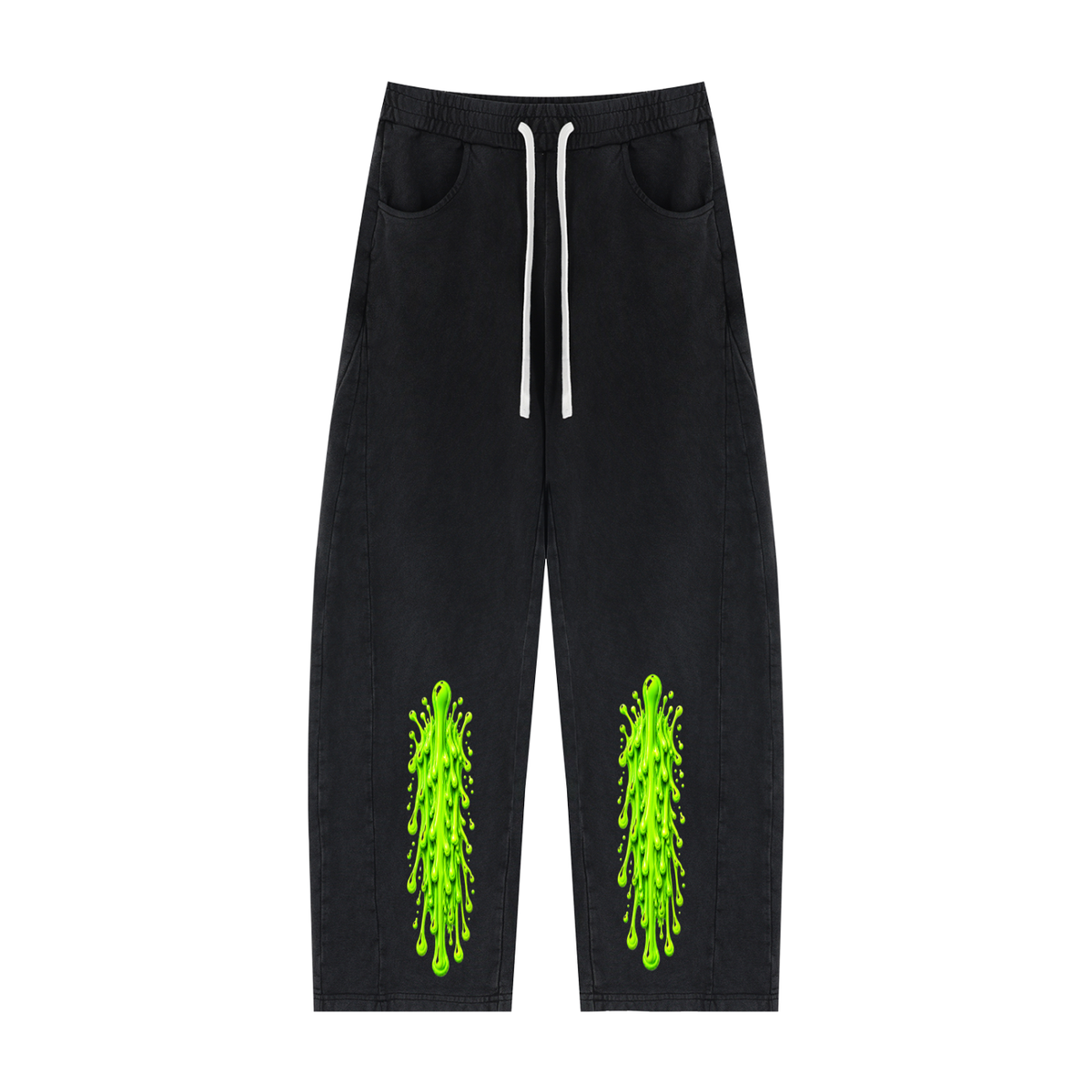 MGQ Unisex Mineral Wash Barrel Sweatpants