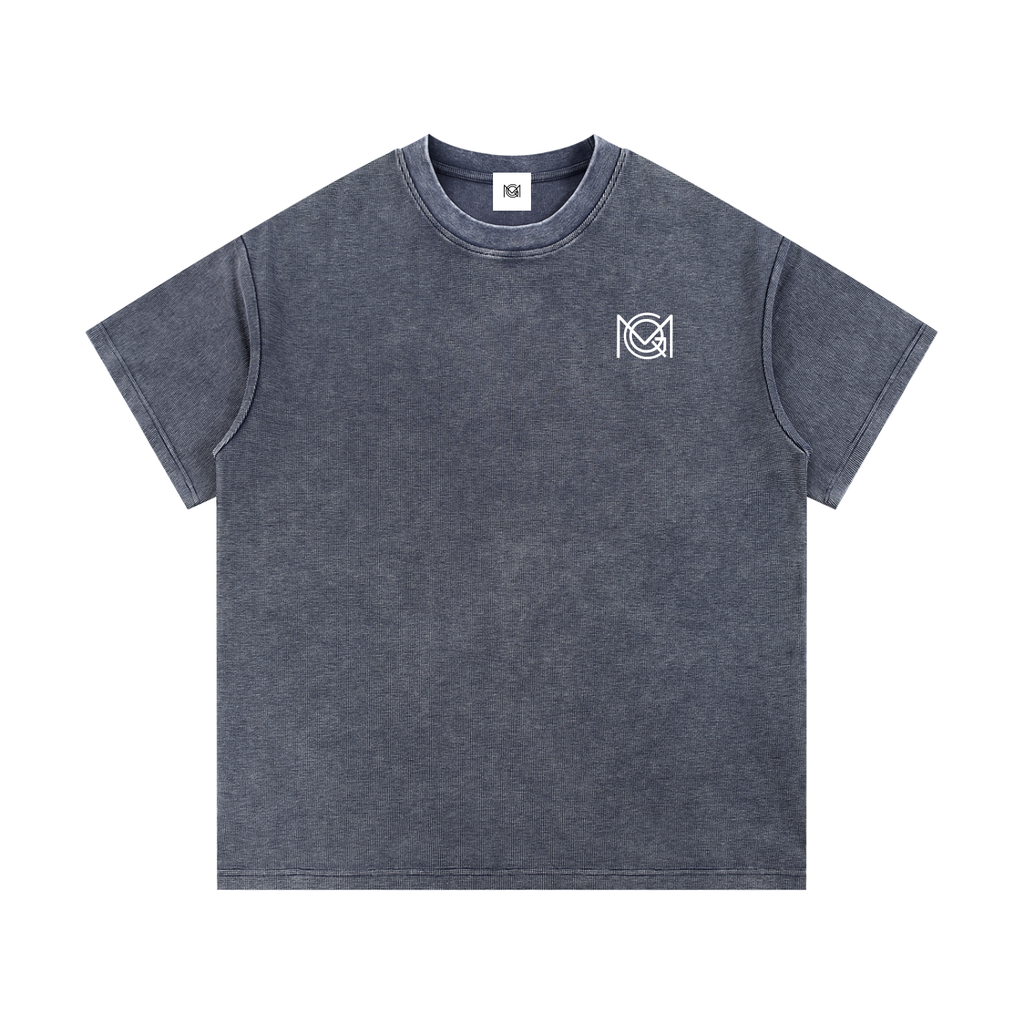 MGQ Mineral Wash Waffle Knit T-Shirt