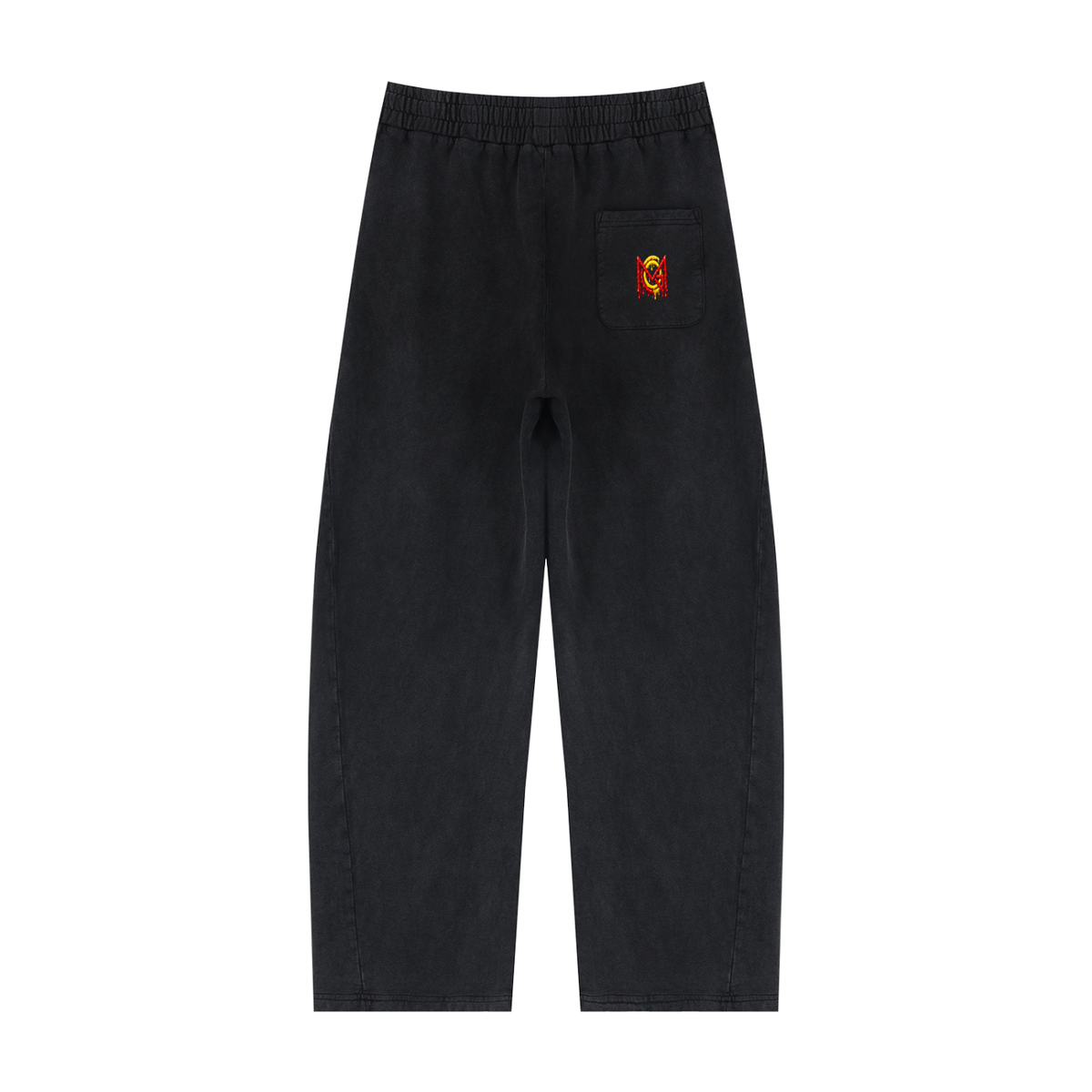MGQ Unisex Mineral Wash Barrel Sweatpants