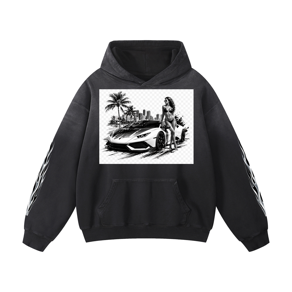 MGQ Heavyweight Sunfade Oversized Hoodie