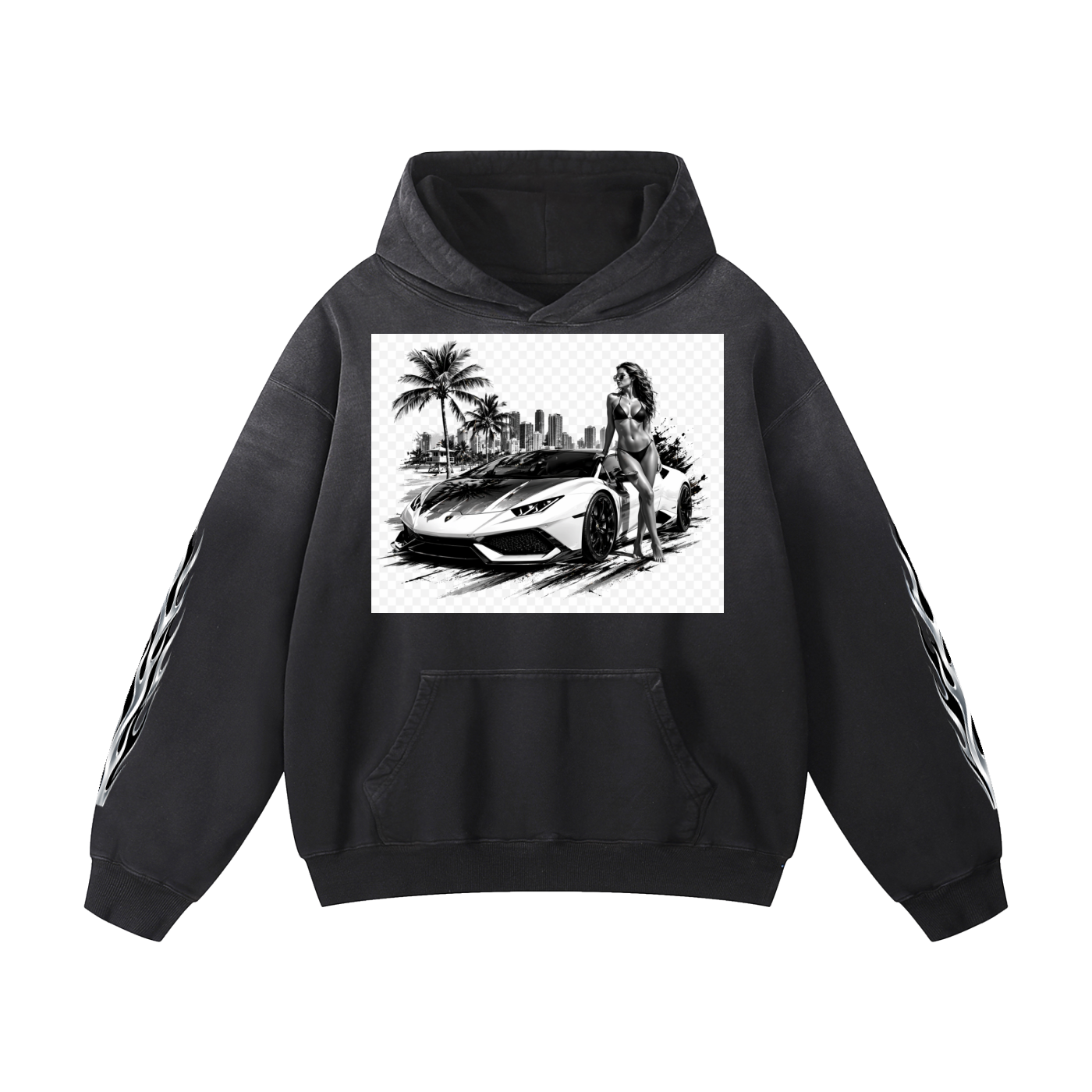 MGQ Heavyweight Sunfade Oversized Hoodie