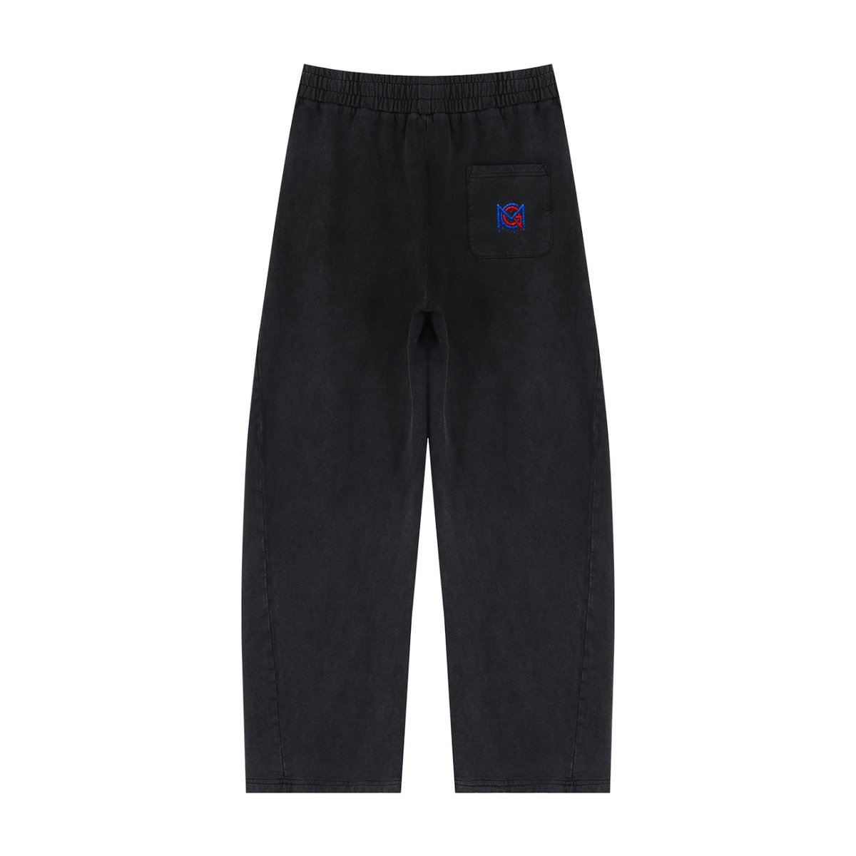 MGQ Unisex Mineral Wash Barrel Sweatpants