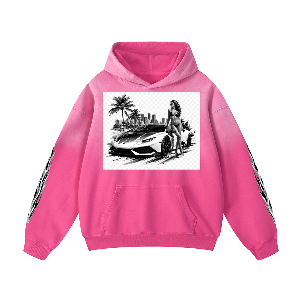 MGQ Heavyweight Sunfade Oversized Hoodie