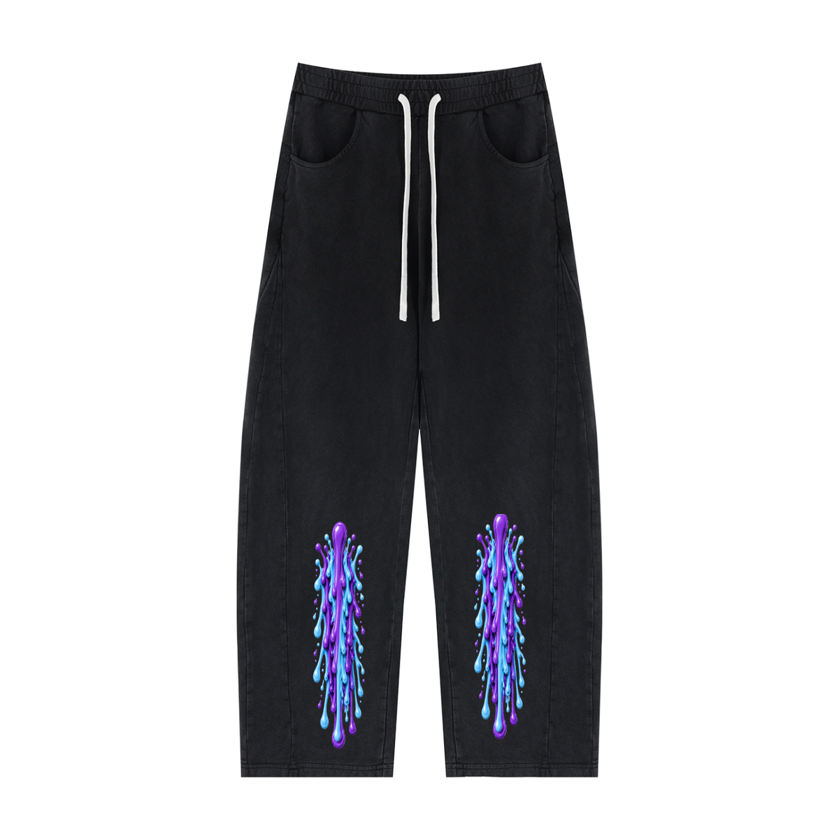 MGQ Unisex Mineral Wash Barrel Sweatpants