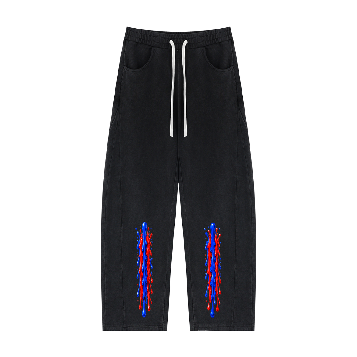 MGQ Unisex Mineral Wash Barrel Sweatpants