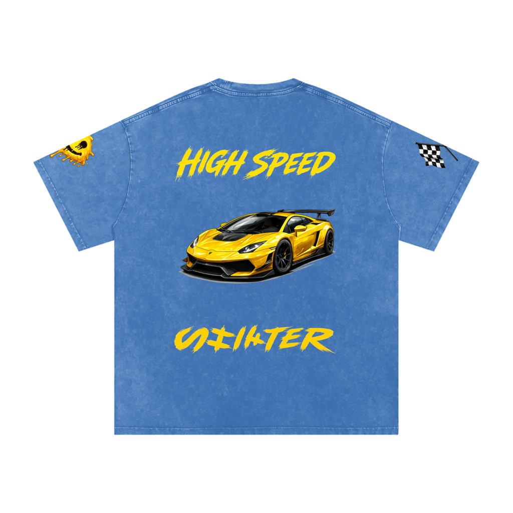 MGQ Acid Wash Oversize T-Shirt - 250 GSM
