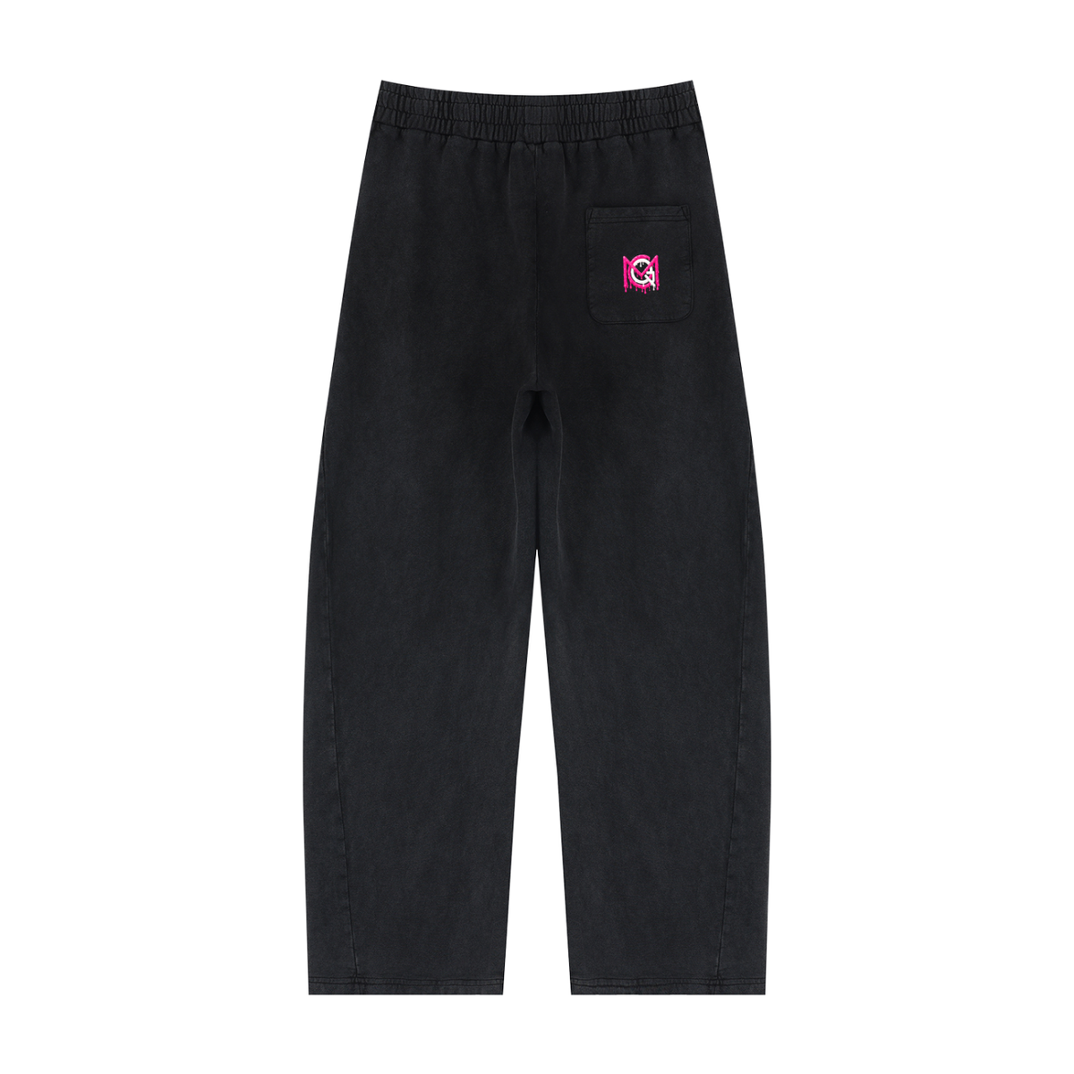MGQ Unisex Mineral Wash Barrel Sweatpants