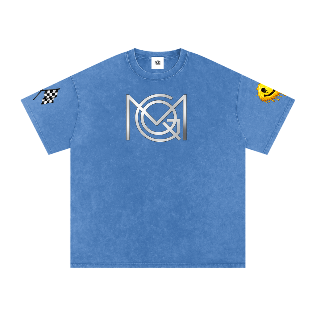 MGQ Acid Wash Oversize T-Shirt - 250 GSM