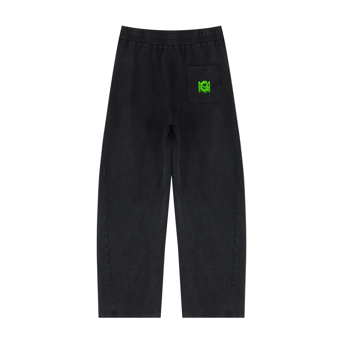 MGQ Unisex Mineral Wash Barrel Sweatpants