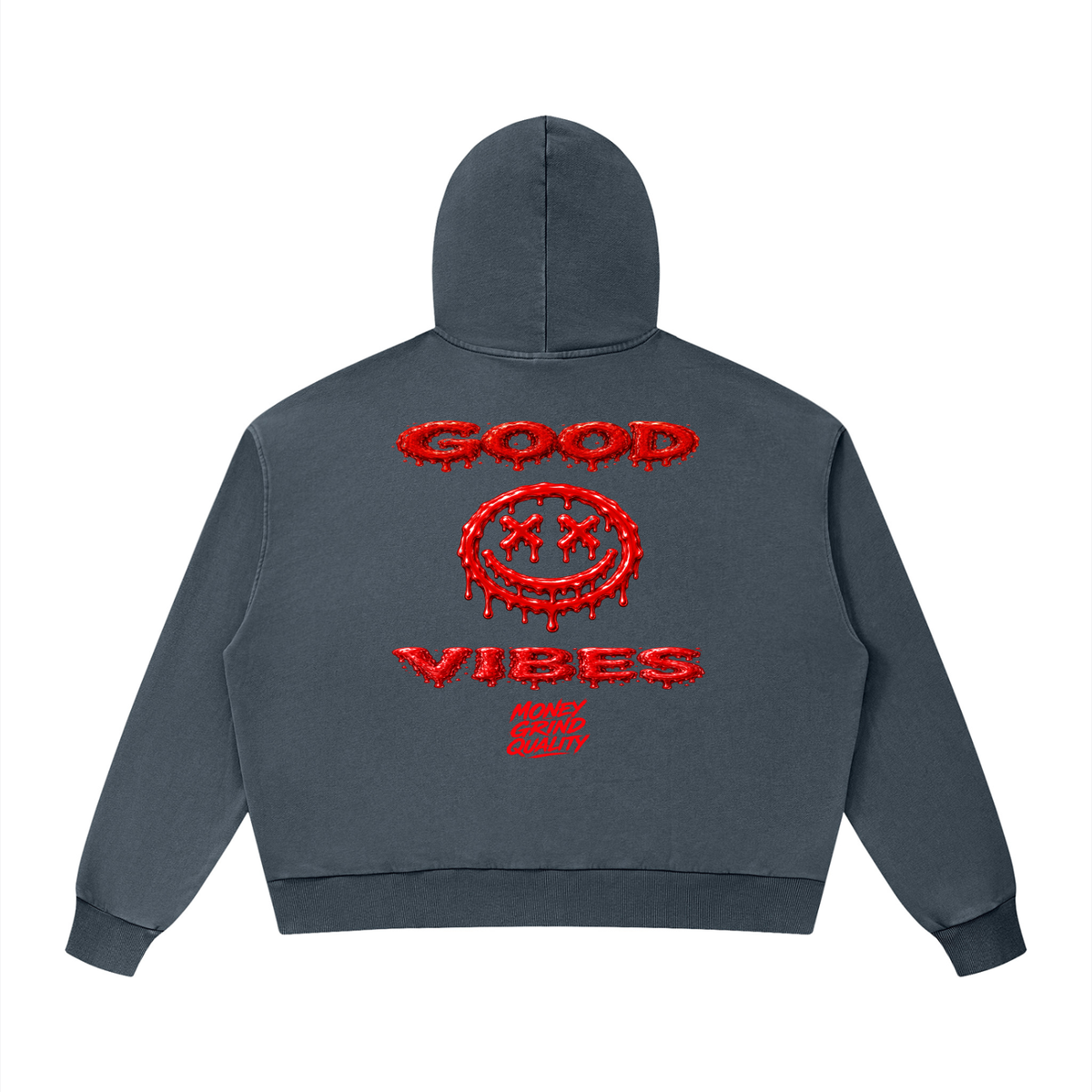 MGQ Unisex Mineral Wash Boxy Hoodie