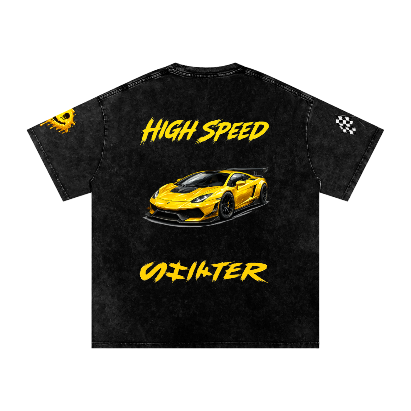 MGQ Acid Wash Oversize T-Shirt - 250 GSM